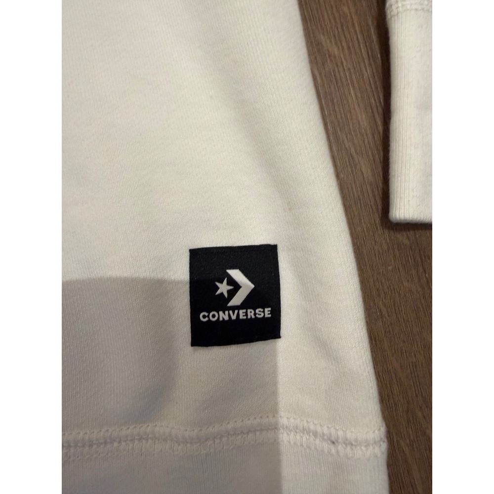 Converse Sweatshirt Men XL White Golf le Fleur Flower Logo Crewneck 10009027-A02 - Picture 4 of 7